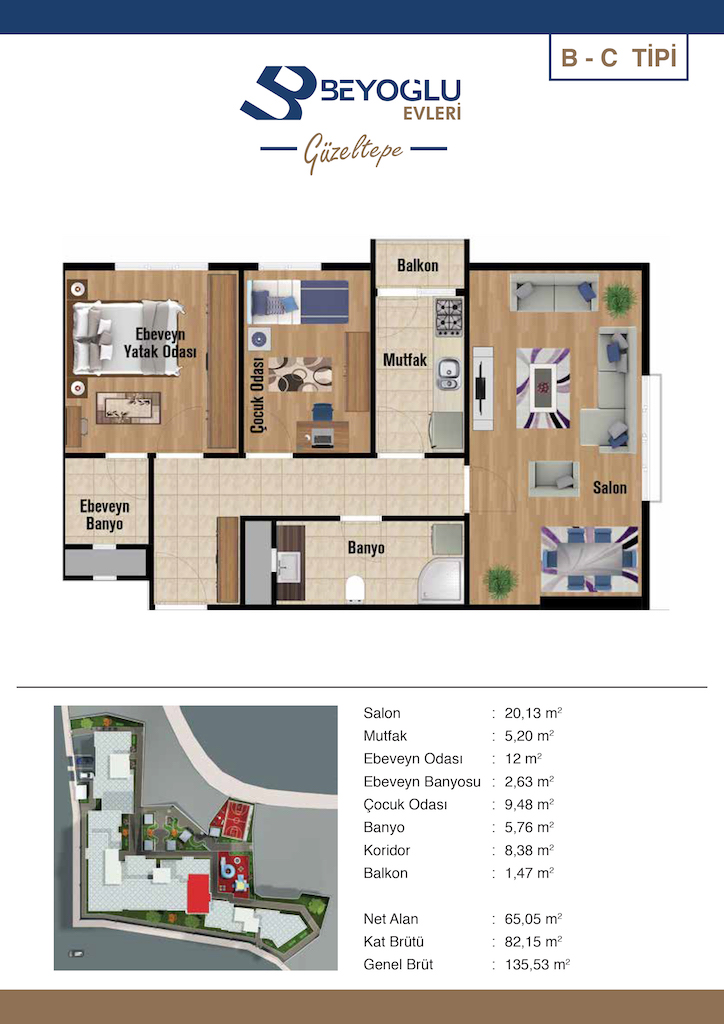 Beyoğlu Evleri Güzeltepe Projesi Kat Planları