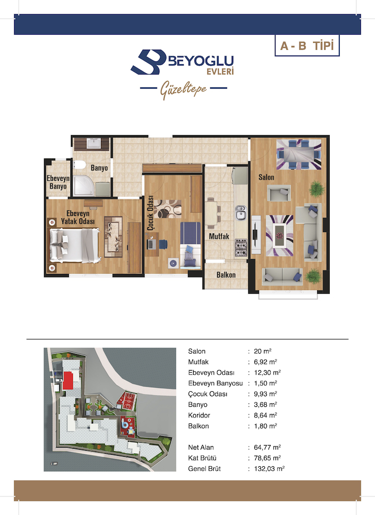 Beyoğlu Evleri Güzeltepe Projesi Kat Planları