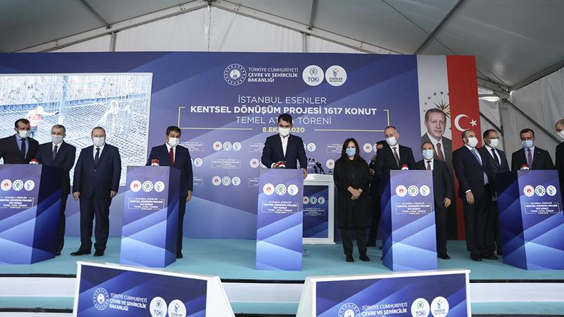 Esenler'de 1617 Yeni Konutun Temeli Atıldı!