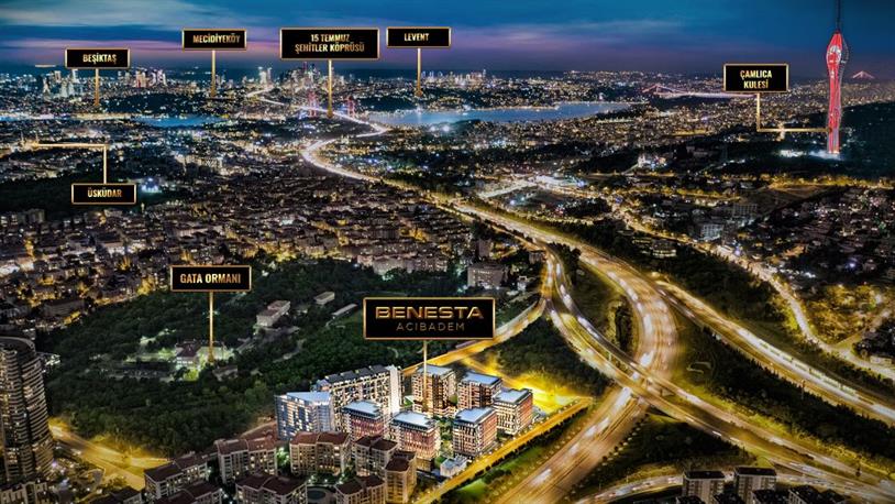 İstanbul'un Kalbinde, İki Yakanın Buluşma Noktasında Benesta Acıbadem Hızla Yükselmeye Devam Ediyor