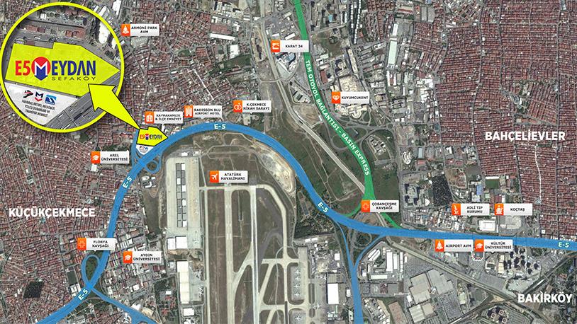 Sefaköy'e E5 Meydan Projesi Geliyor